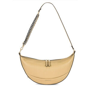 Marc Jacobs Eclipse Bag Tan Leather Chain‎ Strap Shoulder Half Moon